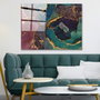 Wallity Pintura Decorativa de Vidrio Templado Multicolor 70 x 100 cm
